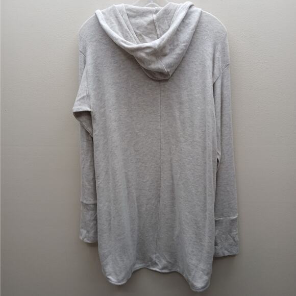 White House Black Market NWT Hooded Open Front Cardigan Warm Neutral Size XL - Picture 6 of 10